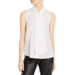 Kobi Halperin Larsa Tie Neck Blouse Ivory Size XS New  $328